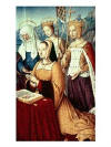 Anne of Brittany with St. Anne, St. Ursula and St. Helen Giclee Print by Jean Bourdichon