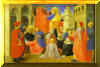 Fra Angelico. Linaiuoli Tabernacle: Peter Preaching with Mark.