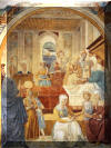 Benozzo Gozzoli. Tabernacle of the Visitation: Birth of Mary.