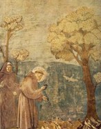 Giotto, 1299 - Fresques de l'glise suprieure de San Franois d'Assise (le sermon aux oiseaux)