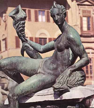 Dtail de la fontaine de Neptune